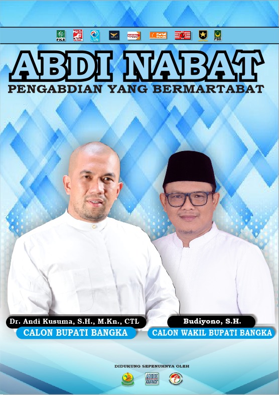 Andi Kusuma - Budiyono, Pasangan Calon Bupati dan Wakil Bupati Bangka: Usung Semangat Pengabdian Bermartabat, Tolak Money Politik.